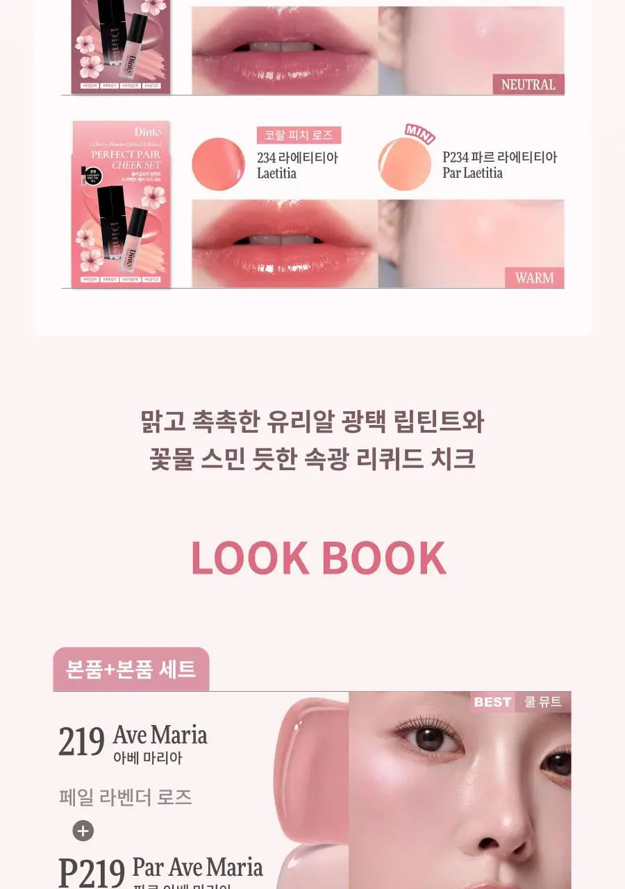 [리퀴드치크 본품증정] 딘토 블러글로이 립틴트 36종 (단품/기획) 상세페이지 4